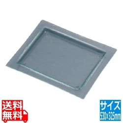 タイガーグラス レクタンギュラープレート061-192-12 クリア 写真1