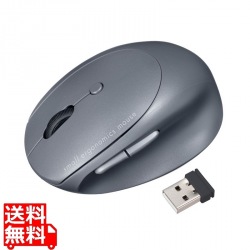 静音ワイヤレス コンボ 小型エルゴノミクスマウス(充電式・5ボタン) 写真1