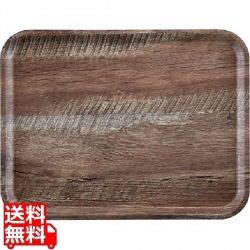 角型マデラ・ラミネートトレーMA3343 ダークオーク 写真1