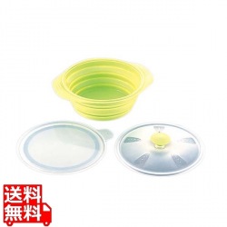 シリコン おりたたみキャセロール グリーン 写真1