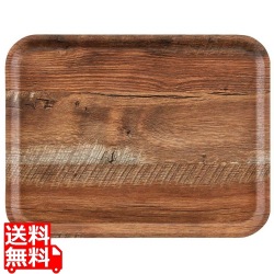 ヴィンテージウッド調トレー 艶消しノンスリップ MA2435E87 ブラウンオーク 写真1