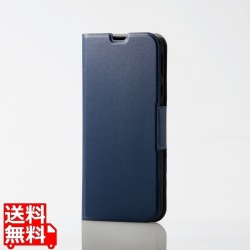 AQUOS sense3/AQUOS sense3 lite/Android One S7/ソフトレザーケース/薄型/磁石付/ネイビー 写真1