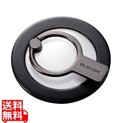 マグネットスマホリング/2WAY/MAGKEEP/ブラック 写真1