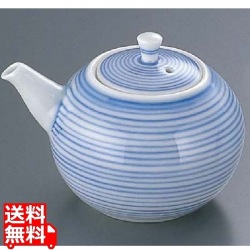 呉須千段 丸型醤油差し T05-17 写真1