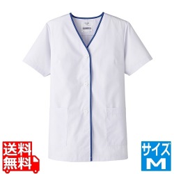 女性用デザイン白衣 半袖 FA-349 M 写真1