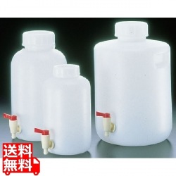 PE広口下口活栓付瓶 2096 10L 写真1