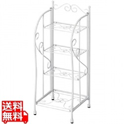 玄関ラック 幅27 DS-SR270S ホワイト 宮武製作所 | アジャスター付き 写真1