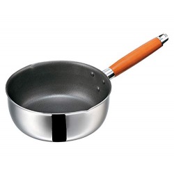 MTI新IH二層鋼フッ素雪平鍋18cmHSNS1805 写真1