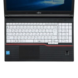 ノート用シリコンキーボードカバー(富士通LIFEBOOKAシリーズ用) 写真1