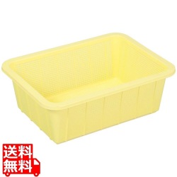 トンボ アシスト 抗菌角ざる(PP) 深1型 イエロー 写真1