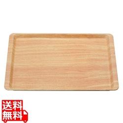 木目調ABSトレー(長角盆)薄木目 NS M44-366 写真1