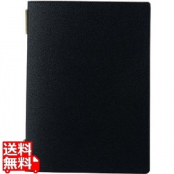 レザータッチ メニューブック GB-141 ブラック 写真1