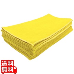 マイクロファイバークロス(12枚入) イエロー F-986 写真1