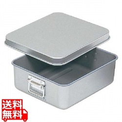 アルマイト 天ぷら入(蓋付)コンテナー用 254-FC(内面フッ素加工)343×292 写真1