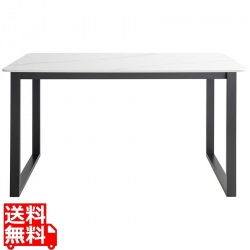 ダイニングテーブル セラミック天板 幅130 高さ72 DNT-1001 ホワイト 宮武製作所 | テーブル 机 ダイニング リビング 写真1