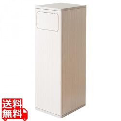 ダストボックス プッシュ ウッド 幅25 DB-800 ホワイト 宮武製作所 | カジュアル スリム 写真1