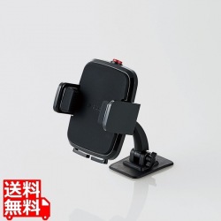 車載アクセサリー/スマホスタンド/テープ貼付タイプ/ブラック 写真1