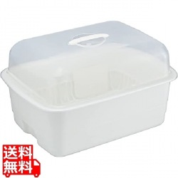 H&H ディッシュドレイナーフード付き L ホワイト 写真1