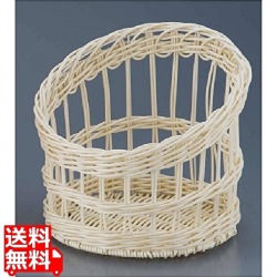 樹脂フランスパンスタンド 丸型 白 小 91-106A 業務用 写真1