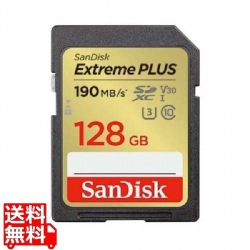 サンディスク エクストリーム プラス SDXC UHS-Iカード 128GB 写真1