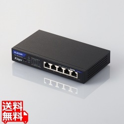 ノン・インテリジェントスイッチングハブPoE5ポートACアダプタモデル 写真1