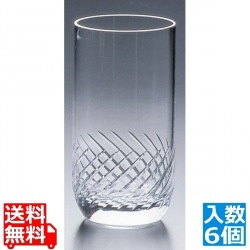 タンブラー・08310HS 70切子 310cc(6ヶ入)K70-10 写真1