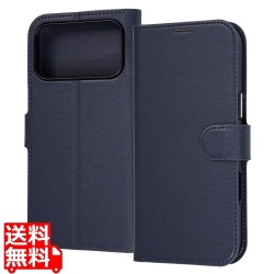 iPhone 18 Pro Max / 17 Pro Max / 手帳型レザーケース Sマグ / NV 写真1