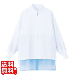 男女兼用長袖コート SZ421-W L (ホワイト) 写真1