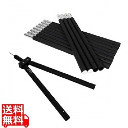 DOD DOD フタマタノキワミ アルミ合金ポール FA5-603-BK | 二又ジョイントフルセット キャンプ アウトドア〈2021年3月の新仕様版〉 写真1