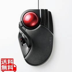 トラックボールマウス/大玉/8ボタン/チルト機能/有線/ブラック 写真1
