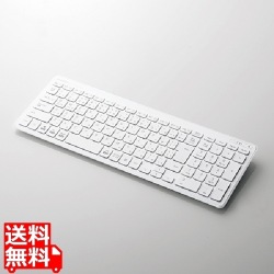 Bluetoothコンパクトキーボード/パンタグラフ式/薄型/マルチOS対応/ホワイト 写真1