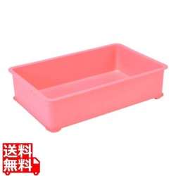 EBM PPカラー番重 A型 小 ピンク(サンコー製) 写真1