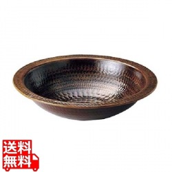 アルミ 電磁用うどんすき(あめ釉)24cm 写真1