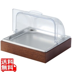 EBM 木枠アイスディスプレイセット 2/3 ブラウン 写真1