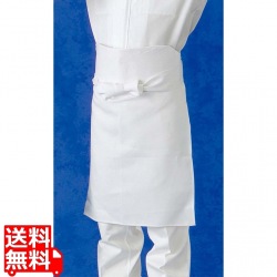 前掛 SB36 サシコ ホワイト 綿100％ 写真1