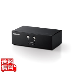 KVMスイッチ パソコン2台 切替器 ディスプレイ端子 VGA / マウス・キーボード端子 USB PS/2 【 Windows 11 macOS 対応 】 バスパワー駆動 写真1