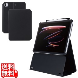 11インチiPad Pro(M4) フラップケース 高さ調整 合成皮革 スリープ対応 写真1