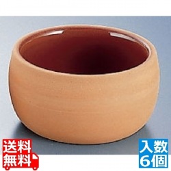 テラコッタ ミニ容器(6個入) 平まる 写真1
