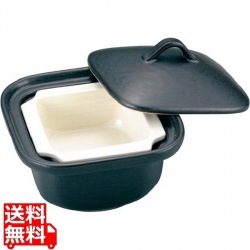 萬来鍋 角 黒 1人前用 写真1