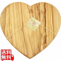 ベラール オリーブカッティングボード ハート 大 写真1