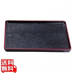 大寿木目盆 黒天朱SL(ノンスリップ) 尺3 15235110 写真1