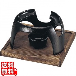 アルミ 兼用型 コンロセット 黒 写真1