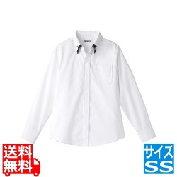 レイヤードBD衿長袖シャツ SS ET-1311 WT×BK 写真1