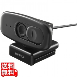200万画素WEBカメラ 広角120°マイク内蔵 ブラック 写真1