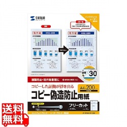 マルチタイプコピー偽造防止用紙(A4) 写真1