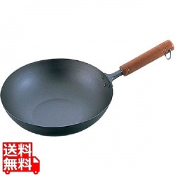 純チタン 木柄いため鍋 28cm ※ ガス火専用 写真1