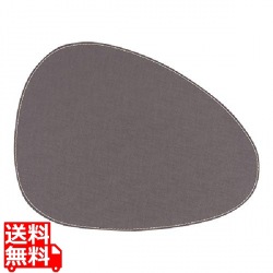 ジックザック プレースマット ラフィア ストーン タバコ 写真1