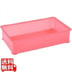 EBM PP半透明カラー番重 B型 大 レッド(サンコー製) 写真1