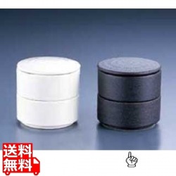 丸型 二段重 黒Y-023 写真1