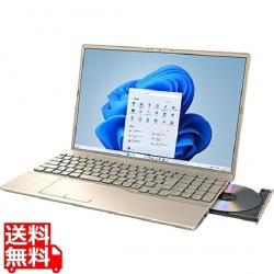 FMV A75-K3 ゴールド (Core i7-1355U/16GB/SSD・256GB/DVDスーパーマルチ/Win11Home64/Microsoft 365 Personal (24か月版、Office H&B2024 オプション付)/16型) 写真1